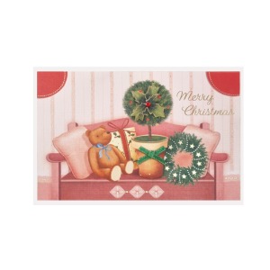 [FS102s-2] 곰 크리스마스 카드