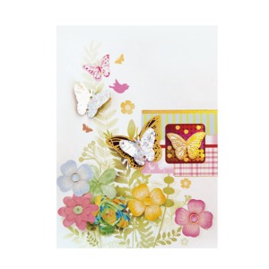 [FT1038-6] 홀로그램 나비 카드