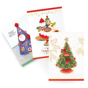 [FS7331-123] 트리 크리스마스 카드 (3종 1세트)