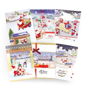 [FS7033] 크리스마스 카드 in KOREA (6종 1세트)