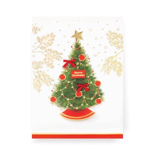 [FS733101] 리본 트리 크리스마스 카드
