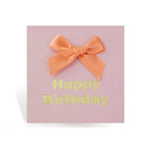 [FT1044-5] 미니 리본 생일 축하 카드