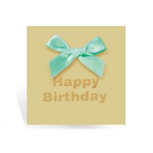 [FT1044-7] 미니 리본 생일 축하 카드